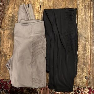 2 pairs Athleta Delancey Motto Tights